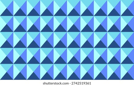 Abstract geometric pattern of cooltoned triangles.  Perfect for backgrounds, website design, or textile prints.