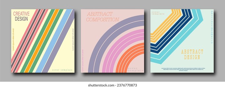 Abstract geometric pattern. Creative idea for a cover, banner, brochure, poster.The idea of a geometric composition for creative design. Template for designer packaging, interior