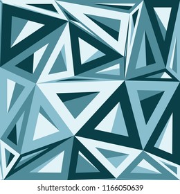 Abstract geometric pattern. Creative retro wallpaper. Geometrical backdrop consisting of randomly arranged triangles.