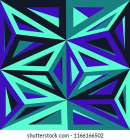 Abstract geometric pattern. Creative retro wallpaper. Geometrical backdrop consisting of randomly arranged triangles.