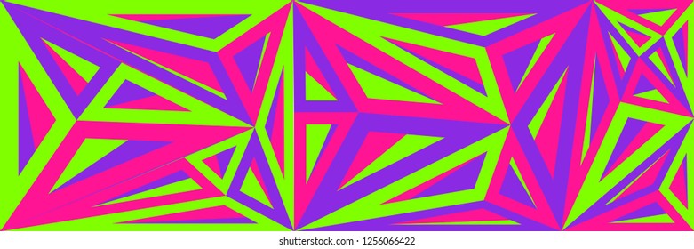 Abstract geometric pattern. Creative retro wallpaper. Geometrical backdrop consisting of randomly arranged triangles. Background in a trendy colors.