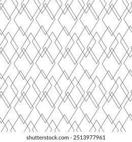 Abstract geometric pattern with crosses, stripes, lines. Seamless vector background. White and black ornament. Modern reticulated graphic design.