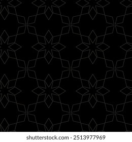 Patrón geométrico Abstractas con cruces, rayas, líneas. Fondo de Vector sin fisuras. Adorno negro y dorado. Diseño gráfico reticulado moderno.