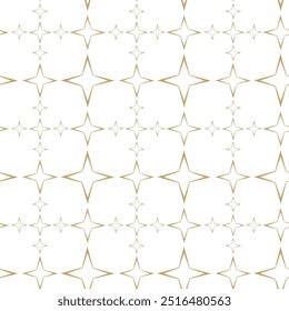 Patrón geométrico Abstractas con cruces, rayas, líneas. Fondo de Vector sin fisuras. Adorno blanco y dorado. Diseño gráfico reticulado moderno.