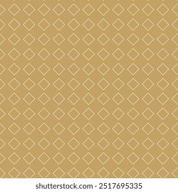 Abstract geometric pattern with crosses, stripes, lines. Seamless vector background. White and gold ornament. Modern reticulated graphic design.