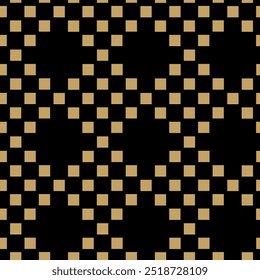 Patrón geométrico Abstractas con cruces, rayas, líneas. Fondo de Vector sin fisuras. Adorno negro y dorado. Diseño gráfico reticulado moderno.