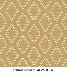 Patrón geométrico Abstractas con cruces, rayas, líneas. Fondo de Vector sin fisuras. Adorno blanco y dorado. Diseño gráfico reticulado moderno.