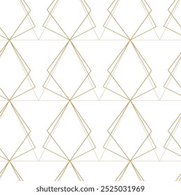 Patrón geométrico Abstractas con líneas de rayas cruzadas Fondo de Vector sin costuras Adorno blanco y dorado Diseño gráfico reticulado moderno