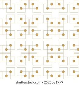 Patrón geométrico Abstractas con líneas de rayas cruzadas Fondo de Vector sin costuras Adorno blanco y dorado Diseño gráfico reticulado moderno