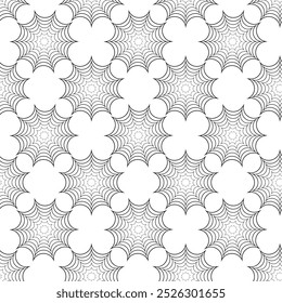 Patrón geométrico Abstractas con cruces, rayas, líneas. Fondo de Vector sin fisuras. Adorno blanco y negro. Diseño gráfico reticulado moderno.