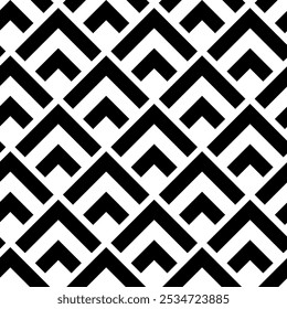 Padrão geométrico abstrato com cruzes, listras, linhas. Plano de fundo de vetor contínuo. Ornamento branco e preto. Design gráfico reticulado moderno.