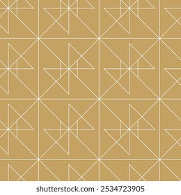 Patrón geométrico Abstractas con cruces, rayas, líneas. Fondo de Vector sin fisuras. Adorno blanco y dorado. Diseño gráfico reticulado moderno.