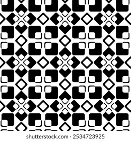 Patrón geométrico Abstractas con cruces, rayas, líneas. Fondo de Vector sin fisuras. Adorno blanco y negro. Diseño gráfico reticulado moderno.