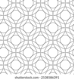 Abstract geometric pattern with crosses, stripes, lines. Seamless vector background. White and black ornament. Modern reticulated graphic design.