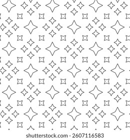 Abstract geometric pattern with crosses, stripes, lines. Seamless vector background. White and black ornament. Modern reticulated graphic design.
