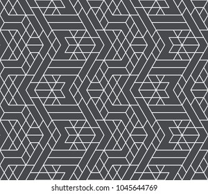 Abstract geometric pattern with crossing thin lines. Seamless linear rapport. Stylish fractal texture. Vector rapport to fill the background, laser engraving and cutting.