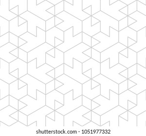 Abstract geometric pattern with crossing thin grey lines on white background. Seamless linear rapport. Stylish fractal texture. Vector pattern to fill the background, laser engraving and cutting.
