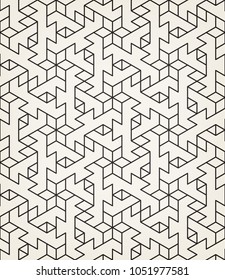 Abstract geometric pattern with crossing thin lines on light background. Seamless linear rapport. Stylish fractal texture. Vector pattern to fill the background, laser engraving and cutting.
