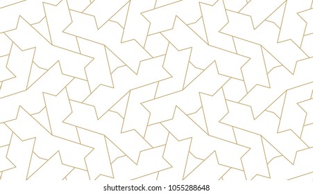 Abstract geometric pattern with crossing thin lines. Seamless linear rapport. Stylish fractal texture. Vector pattern to fill the background, laser engraving and cutting.