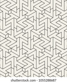 Abstract geometric pattern with crossing thin lines. Seamless linear rapport. Stylish fractal texture. Vector rapport to fill the background, laser engraving and cutting.