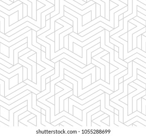 Abstract geometric pattern with crossing thin lines. Seamless linear rapport. Stylish fractal texture. Vector rapport to fill the background, laser engraving and cutting.