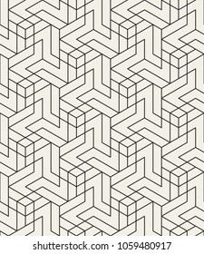 Abstract geometric pattern with crossing thin lines. Seamless linear rapport. Stylish fractal texture. Vector rapport to fill the background, laser engraving and cutting.