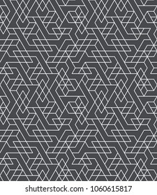 Abstract geometric pattern with crossing thin lines. Seamless linear rapport. Stylish fractal texture. Vector rapport to fill the background, laser engraving and cutting.