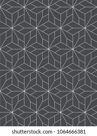 Abstract geometric pattern with crossing thin lines. Seamless linear rapport. Stylish fractal texture. Vector pattern to fill the background, laser engraving and cutting.
