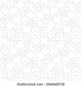 Abstract geometric pattern with crossing thin lines. Seamless linear rapport. Stylish fractal texture. Vector pattern to fill the background, laser engraving and cutting.
