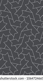 Abstract geometric pattern with crossing thin lines. Seamless linear rapport. Stylish fractal texture. Vector pattern to fill the background, laser engraving and cutting.