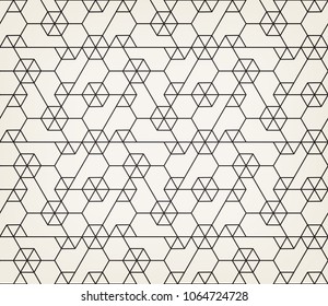 Abstract geometric pattern with crossing thin lines. Seamless linear rapport. Stylish fractal texture. Vector rapport to fill the background, laser engraving and cutting.