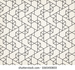 Abstract geometric pattern with crossing thin lines. Seamless linear rapport. Stylish fractal texture. Vector rapport to fill the background, laser engraving and cutting.