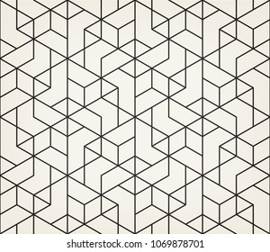 Abstract geometric pattern with crossing thin lines. Seamless linear rapport. Stylish fractal texture. Vector rapport to fill the background, laser engraving and cutting.