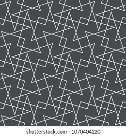 Abstract geometric pattern with crossing thin lines. Seamless linear rapport. Stylish fractal texture. Vector pattern to fill the background, laser engraving and cutting.