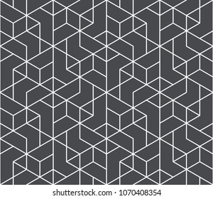Abstract geometric pattern with crossing thin lines. Seamless linear rapport. Stylish fractal texture. Vector rapport to fill the background, laser engraving and cutting.