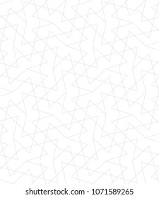 Abstract geometric pattern with crossing thin lines. Seamless linear rapport. Stylish fractal texture. Vector pattern to fill the background, laser engraving and cutting.