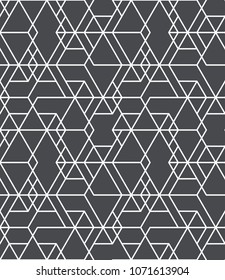 Abstract geometric pattern with crossing thin lines. Seamless linear rapport. Stylish fractal texture. Vector rapport to fill the background, laser engraving and cutting.