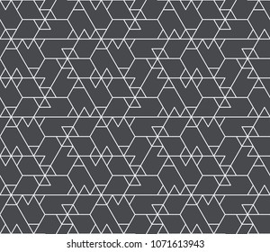 Abstract geometric pattern with crossing thin lines. Seamless linear rapport. Stylish fractal texture. Vector rapport to fill the background, laser engraving and cutting.