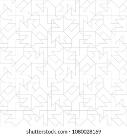 Abstract geometric pattern with crossing thin lines. Seamless linear rapport. Stylish fractal texture. Vector pattern to fill the background, laser engraving and cutting.
