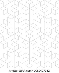 Abstract geometric pattern with crossing thin lines. Seamless linear rapport. Stylish fractal texture. Vector rapport to fill the background, laser engraving and cutting.