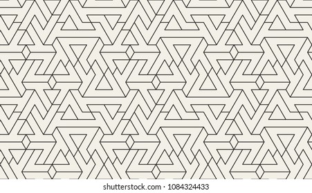 Abstract geometric pattern with crossing thin lines. Seamless linear rapport. Stylish fractal texture. Vector rapport to fill the background, laser engraving and cutting.