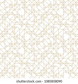 Abstract geometric pattern with crossing thin lines. Seamless linear rapport. Stylish fractal texture. Vector pattern to fill the background, laser engraving and cutting.
