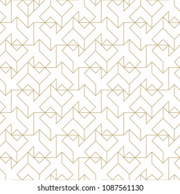 Abstract geometric pattern with crossing thin lines. Seamless linear rapport. Stylish fractal texture. Vector pattern to fill the background, laser engraving and cutting.
