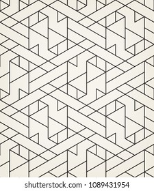 Abstract geometric pattern with crossing thin lines. Seamless linear rapport. Stylish fractal texture. Vector rapport to fill the background, laser engraving and cutting.
