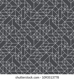 Abstract geometric pattern with crossing thin lines. Seamless linear rapport. Stylish fractal texture. Vector pattern to fill the background, laser engraving and cutting.
