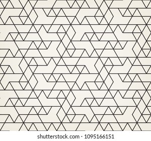 Abstract geometric pattern with crossing thin lines. Seamless linear rapport. Stylish fractal texture. Vector rapport to fill the background, laser engraving and cutting.
