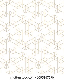 Abstract geometric pattern with crossing thin strate lines and geometric shapes. Seamless linear rapport. Stylish fractal texture. Vector pattern to fill the background, laser engraving and cutting.