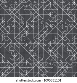 Abstract geometric pattern with crossing thin lines. Seamless linear rapport. Stylish fractal texture. Vector pattern to fill the background, laser engraving and cutting.
