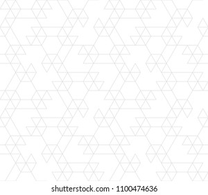 Abstract geometric pattern with crossing thin strate lines and geometric shapes. Seamless linear rapport. Stylish white texture. Vector pattern to fill the background, laser engraving and cutting.