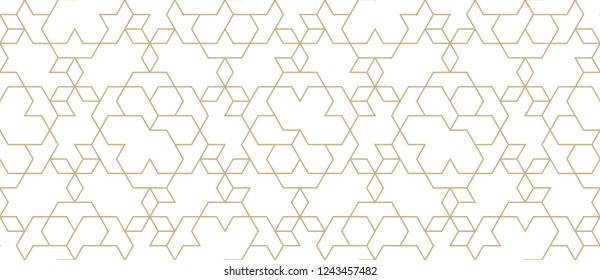 Abstract geometric pattern with crossing thin lines, triangles and polygons. Stylish texture in monochrome color. Seamless linear pattern. Modern swatch for design.